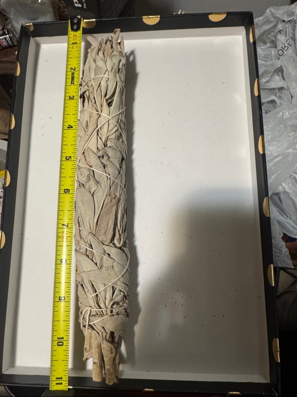 Natural White Sage Smudge Stick for Reptile Enclosures - Neutral White